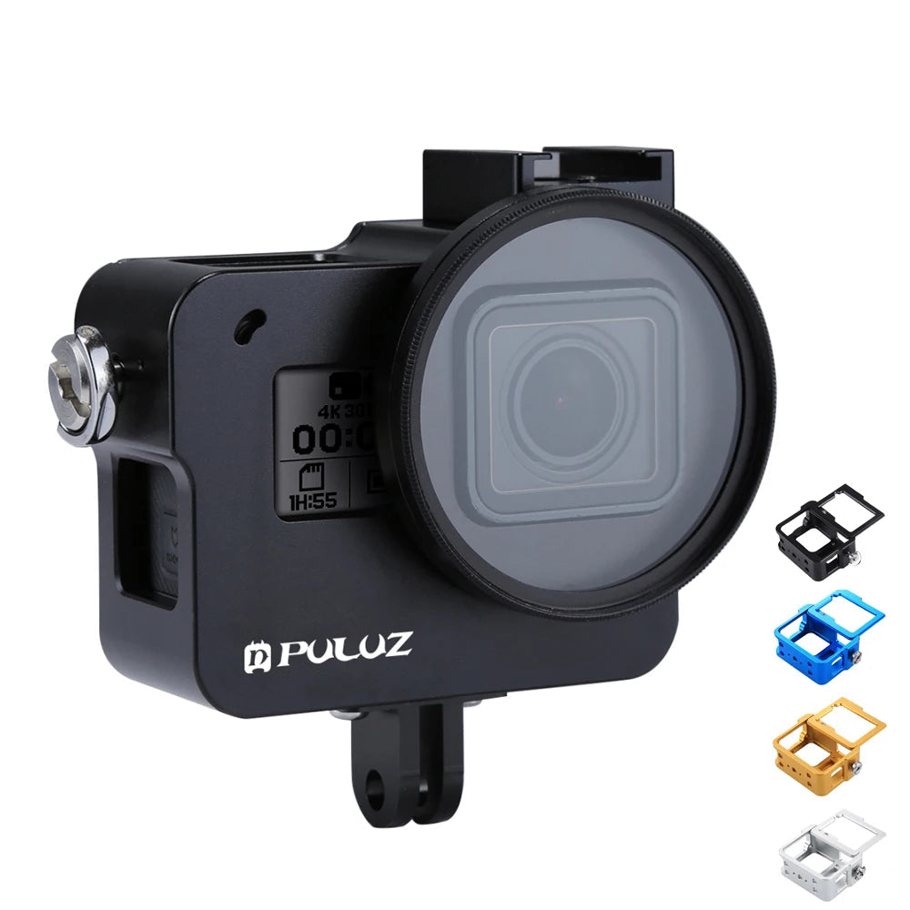 Housing Shell For GoPro HERO 5 6 7 Black Aluminum Alloy Hard Protective Cage Frame Case For GoPro Hero 2018 Camera Cage