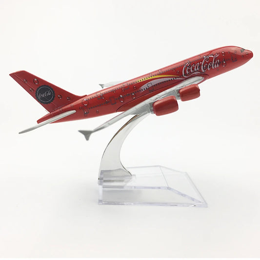 16CM COLA Airlines Airbus A380 Aircraft Model