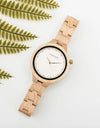 Casual Fashion Ladies Watches Maple Wood Wristwatch Quartz
