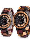 Calendar Zebra Wooden Watches Men Luxury Brand Quartz Wristwatch Man Show Date Colorful Strap