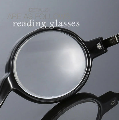 Small Round Reading Glasses Metal with Plastic Combination Frame Eyewear Stylish High Quality Readers +1.0 to +4