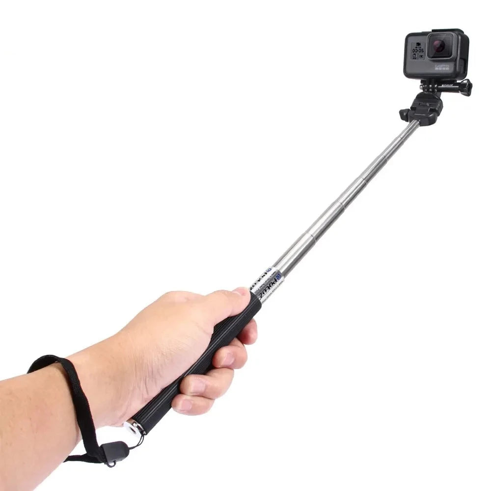 Extendable Handheld Selfie Monopod for GoPro HERO11 10 9 Black/ HERO 8 7 6 5 4 3 2 1, Insta360 ONE R, DJI Osmo Action