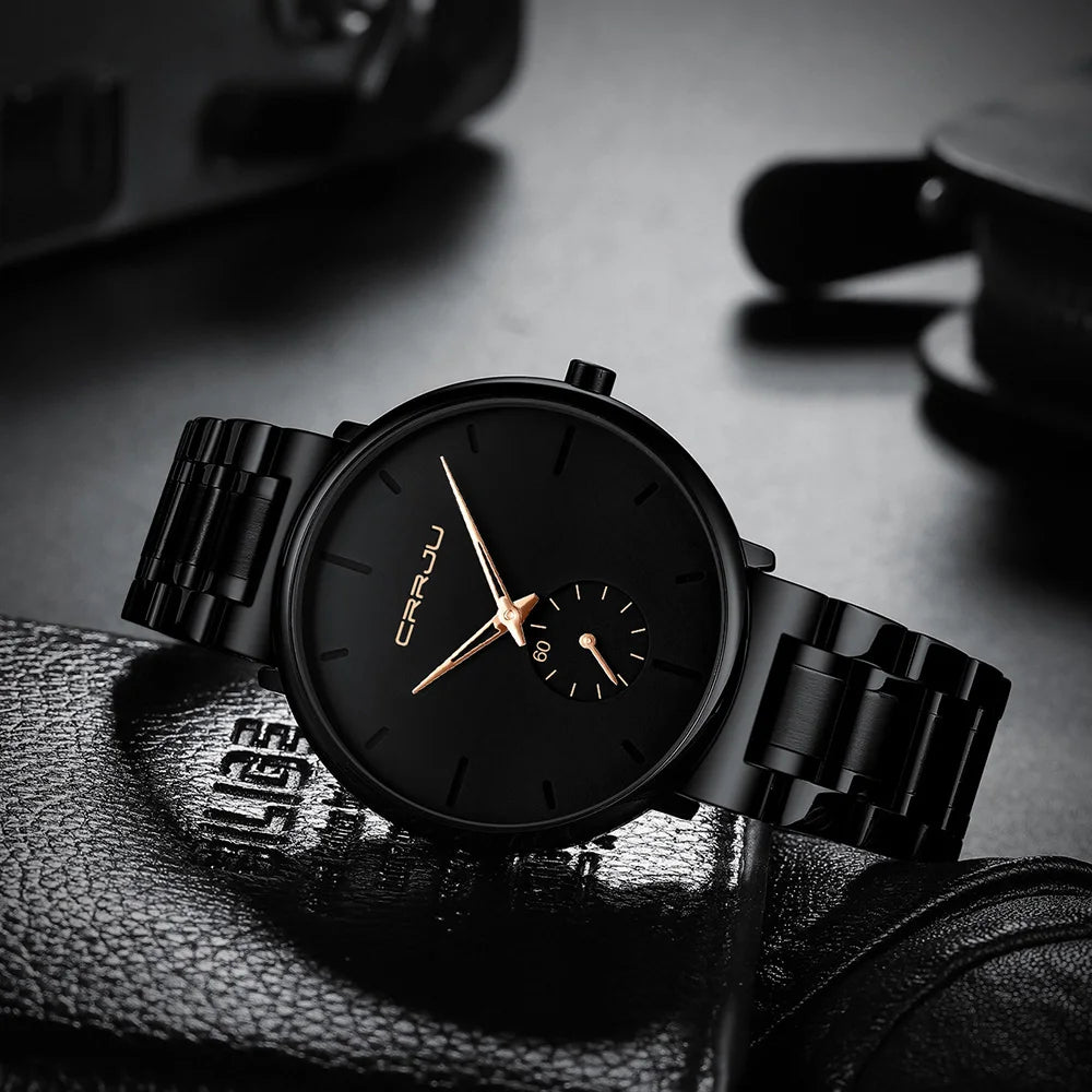 Watches Stainless Steel Men's Wrist Watch Casual Luxury Waterproof Sport Watch for Men Quartz Watch Relogio Masculino