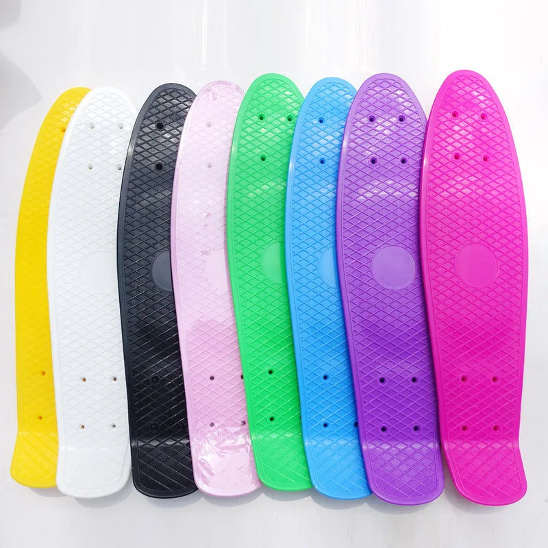 22'' Fish Skateboard Deck Mini Cruiser Board  Scooter Skate Boards Penny Board Single Rocker Skate Deck Ice Cream Deck