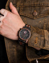 Classic Watches for Wrist watch Quartz Stopwatch Ebony Wood Auto Date Metal Stainless Steel