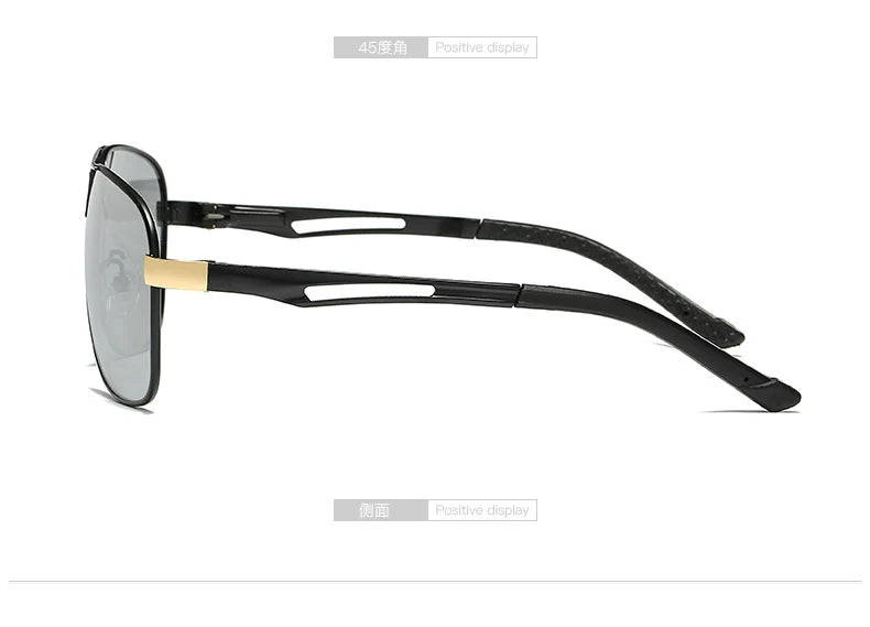 Vintage Aviation Photochromic Polarized UV400 Anti-Glare Driving Sunglasses for Men Women
