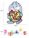 Children Sticky Ball Dart Target Board Cartoon Throw Ball Target Sticky Ball Board Interactive Educational Toy Christmas Gift