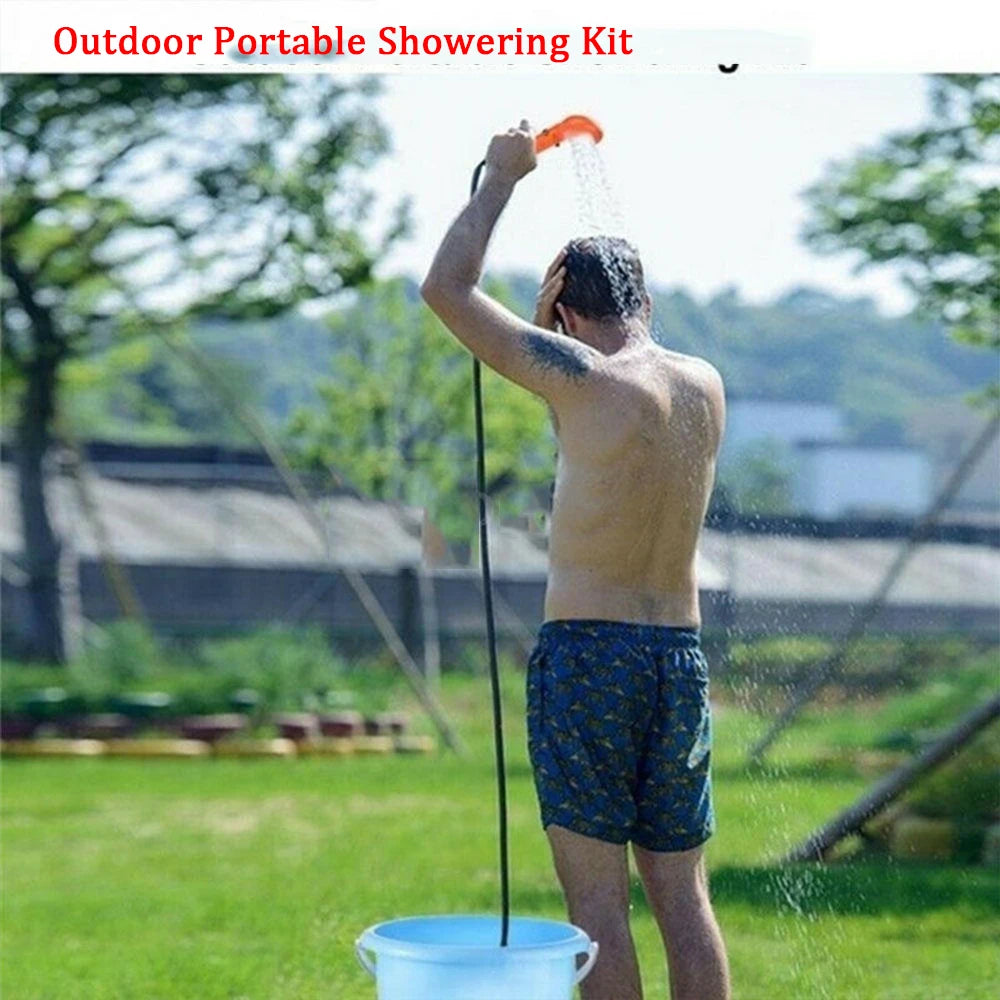 Portable 12V Camping Shower Pump Kit for Car Travel
