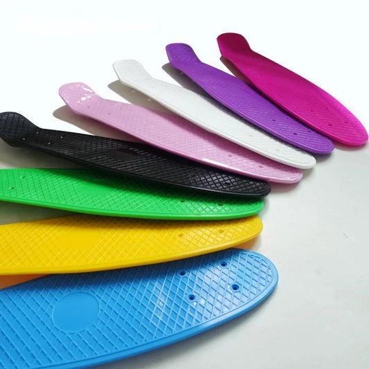 22'' Fish Skateboard Deck Mini Cruiser Board Scooter Skate Boards Penny Board Single Rocker Skate Deck Ice Cream Deck