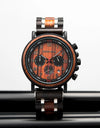 Fashion Classic Watches Wooden Red Sandalwood Quartz Wristwatch Male Chronograph Waterproof Auto Date