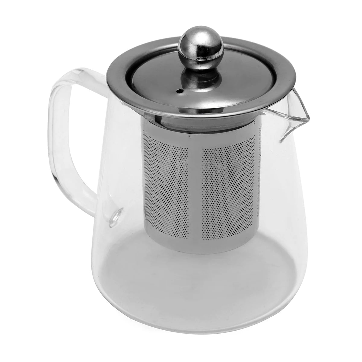 600/950/1300ml Glass Stainless Steel Teapot with Infuser Filter Lid Heat Resistant Tea Pot Kettle