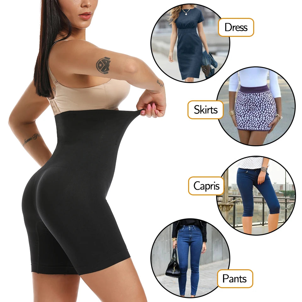 Women Body Shaper Tummy Control Shorts Slimming Underwear High Waist Shaping Panties Thigh Slimmer Safety Short Pants Shapewear