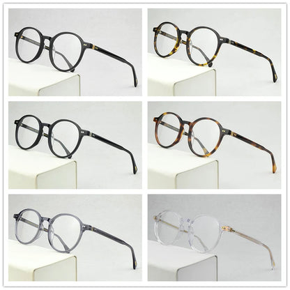 Classic OV Brand Design Glasses Frame Acetate Retro Prescription round Eyeglasses Optical Myopia spectacle frames