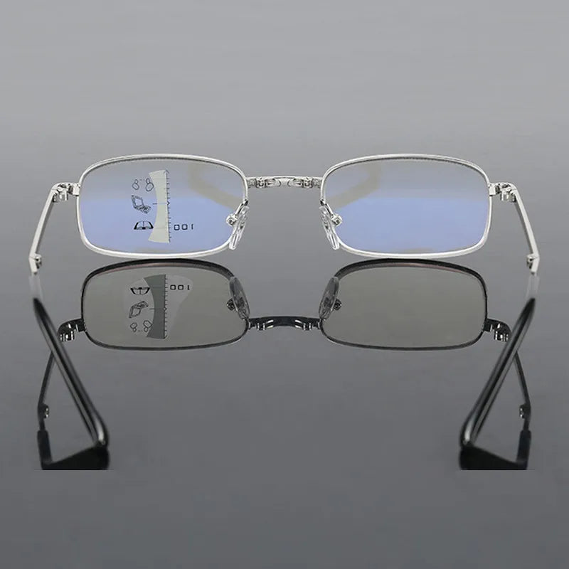 Folding Progressive Reading Glasses Men Women Multifocal Metal Foldable Presbyopic Glasses Diopter +1.0 1.50 2.0 2.5 3.0