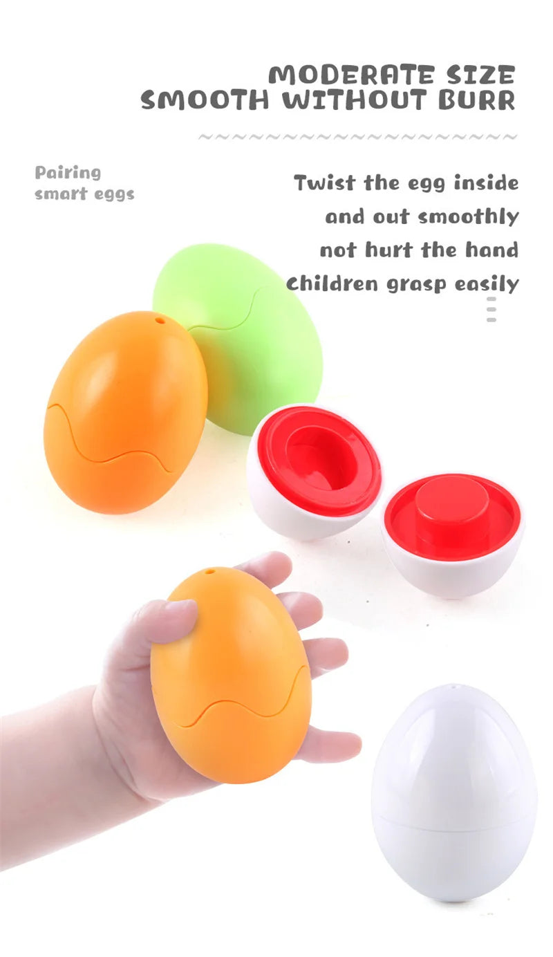 Montessori Games Baby toy Smart Egg Shape Match Puzzle For Kids  Baby Development Toy Educational Toy For Children 1 2 3 4 Year