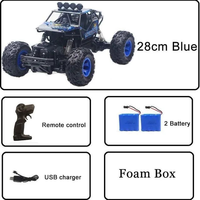 112 Scale Four Wheel Drive RC Monster Truck With LED Lights