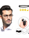 Reading Glasses for Men Metal Folding Stylish Portable Men Reading Glasses Lighter Designer Diopter +1.0 To +3.0