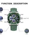 Men Luxury Original Sports Chronograph Watch Waterproof Quartz WristWatch Clock