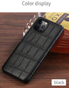 100% Natural Crocodile Leather Phone Case for iPhone 16 15 14 Pro Max 16Pro 15 Plus 15Pro 14Pro Luxury Back Cover