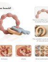1Pcs Baby Silicone Teether Ring BPA Free Rattles Bracelet Food Grade Newborn Baby Accessories Cartoon Silicone Teething Toys