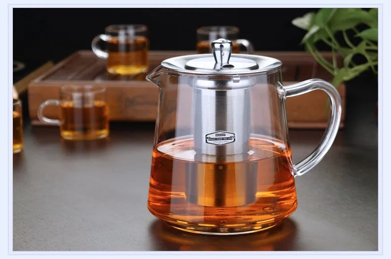 Induction cooker special pot boil tea dedicated cooker glass pot stainless steel liner kettle flower tea pot