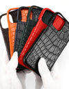 100% Natural Crocodile Leather Phone Case for iPhone 16 15 Pro Max 14 ProMax Pro 16 Plus 15Pro 16Pro 14Plus Luxury Cover
