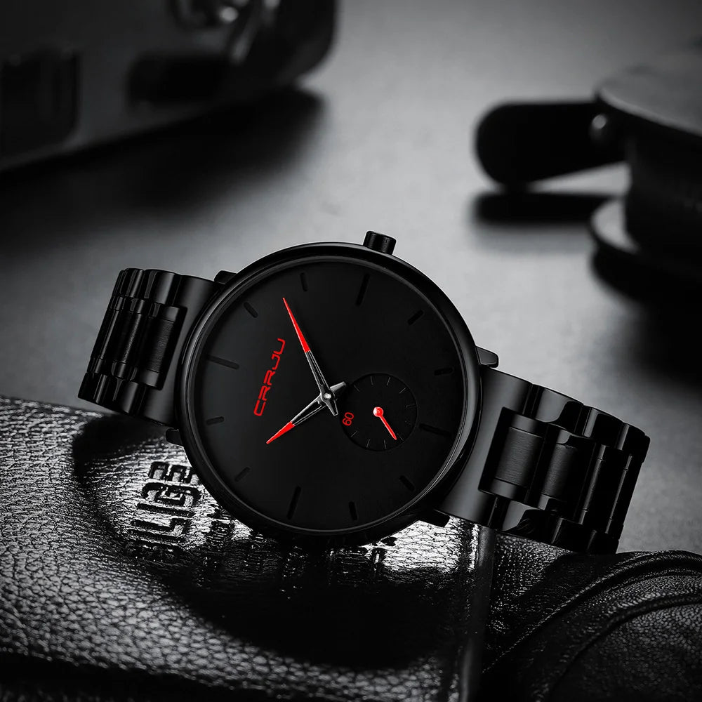 Watches Stainless Steel Men's Wrist Watch Casual Luxury Waterproof Sport Watch for Men Quartz Watch Relogio Masculino