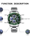Men's Watches Analog Digital Sports Waterproof Wrist Watch Luminous Quartz Male Clock