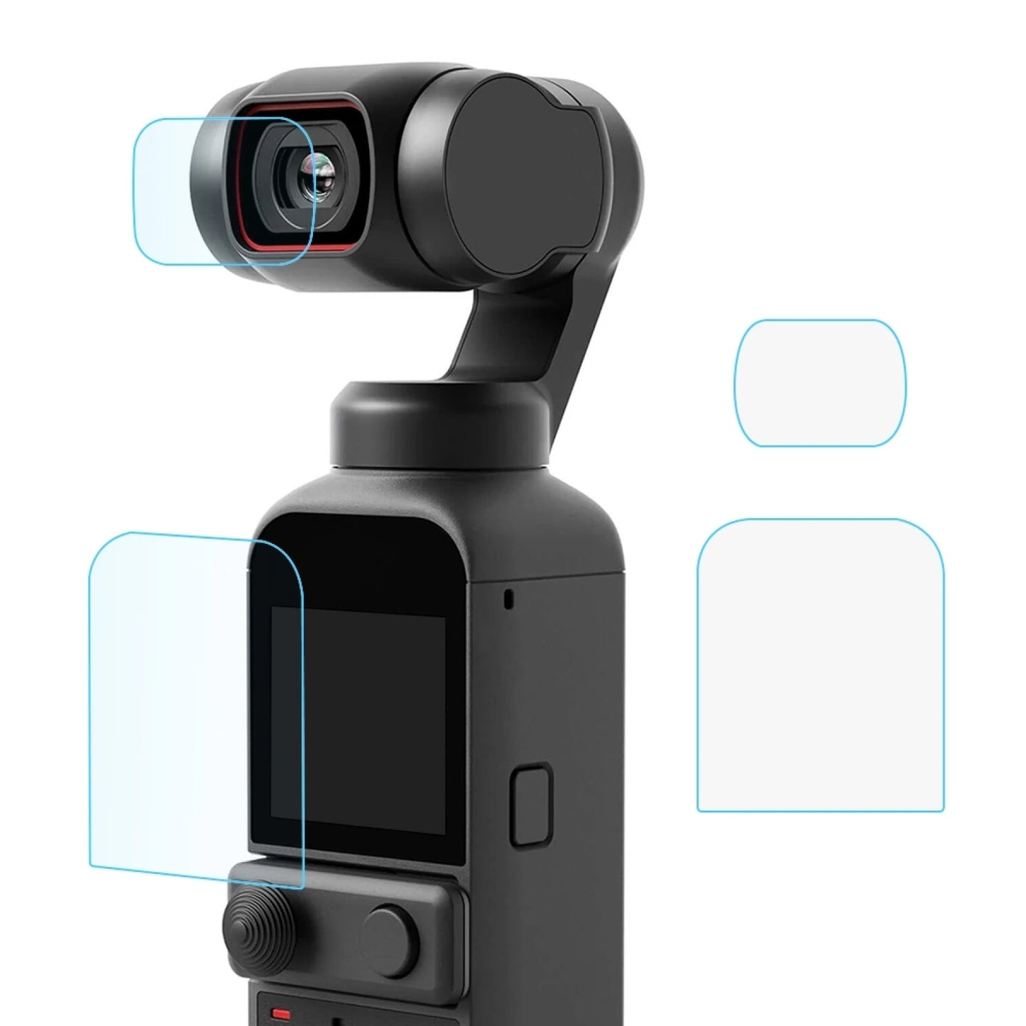 9H 2.5D HD Tempered Glass Lens Protector + Screen Film for DJI OSMO Pocket 2 / Gimbal Glass Film Camera Screen Protector