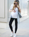Maternity Leggings Over The Belly Pregnancy Pants High Waist Belly Support Tights for Mothers Pregnant Women Body Shaping Pants
