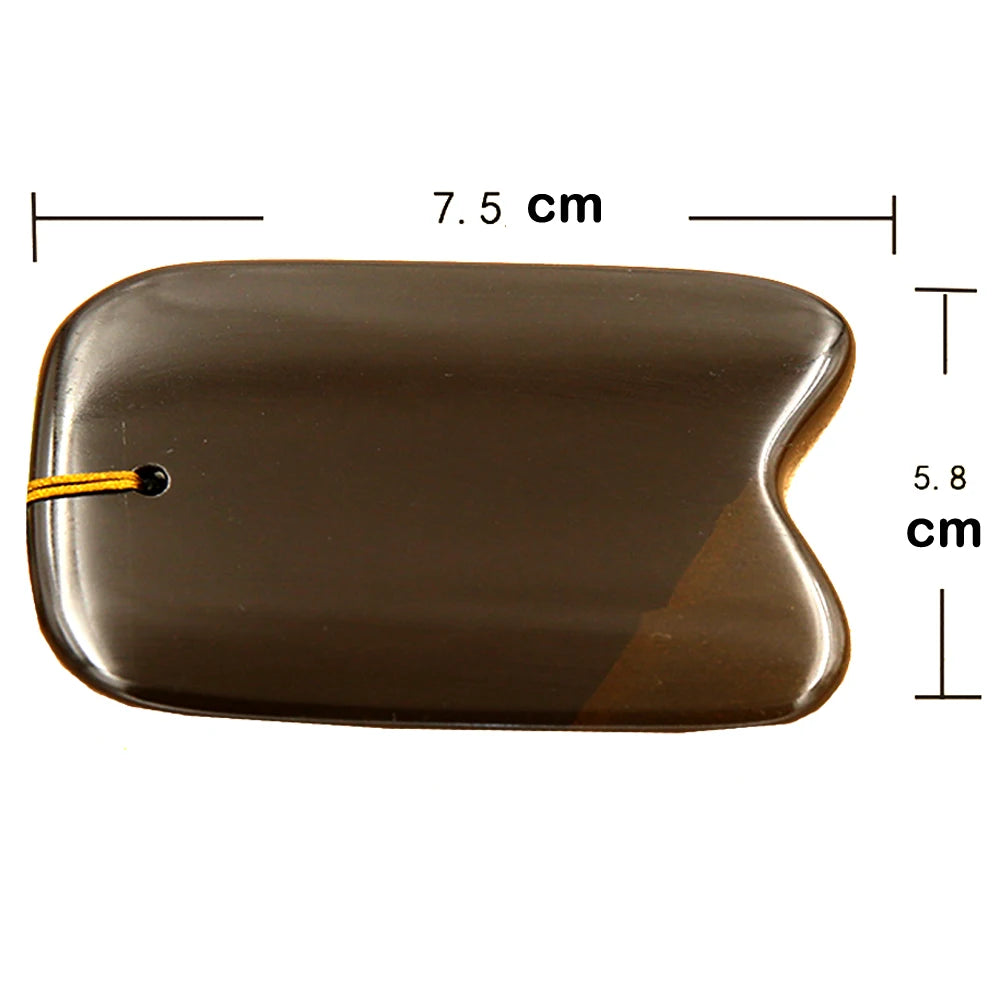 5A Grade Si Bin Bian Stone Massage Guasha Beauty Face Plate scratching Massager Tool body face slimming scraper V-line face