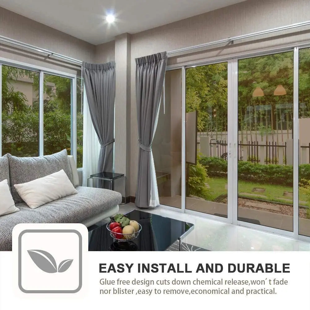 Window Privacy Film One Way Daytime Mirror Tint UV Heat Control Vinyl Stickers Sun Block Glass Paper Door Covering Reflective