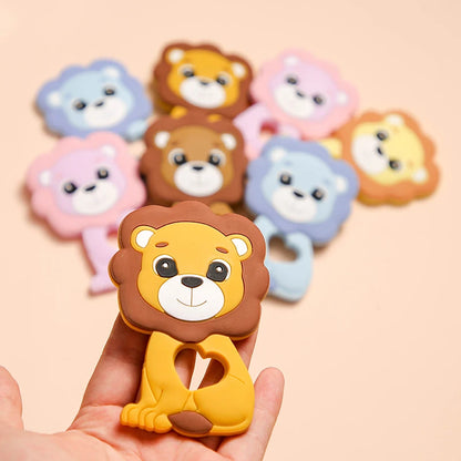 Silicone Teether Rodent Cartoon Animals 1pc Food Grade Silicone Pandents DIY Teething Toys For Teeth Tiny Rod Baby Teethers Gift