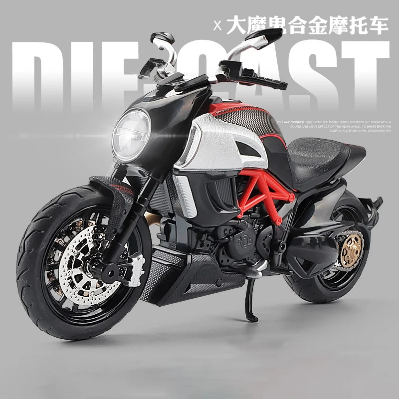1:12 Ducati Diavel Carbon Red Die Cast Vehicles Collectible Hobbies Motorcycle Model Toys Birthday gift for children