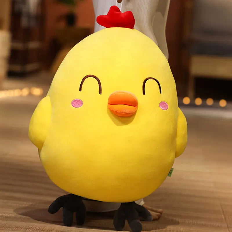 Cute Yellow Chicken Plush Stuffed Animal Soft Pillow