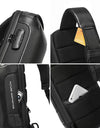 Waterproof Multifunction Carbon Fiber Pattern Crossbody Bag USB Sling Shoulder Bags Messenger Chest Bag Pack