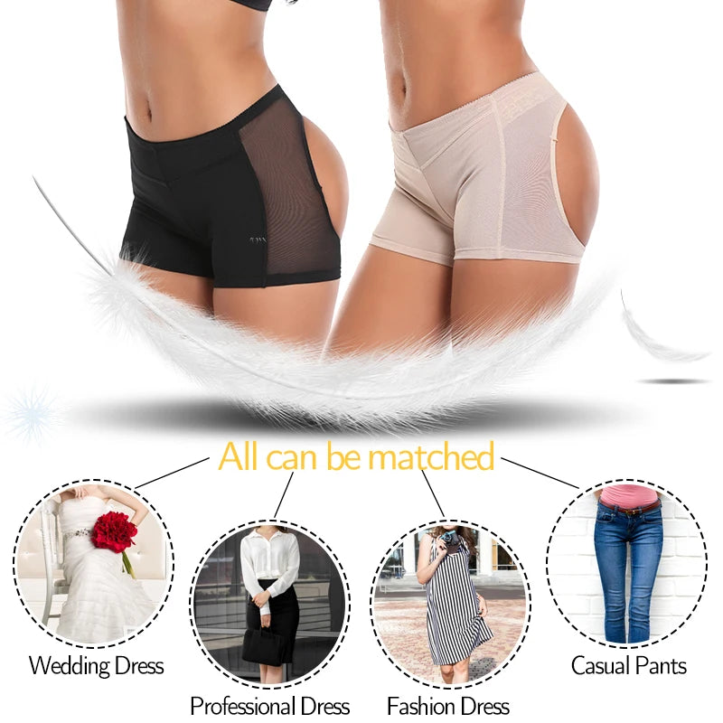 Women Butt Lifter Panties Enhancer Tummy Control Body Shaper Underwear Briefs Push Up Panty Open Hip Booty