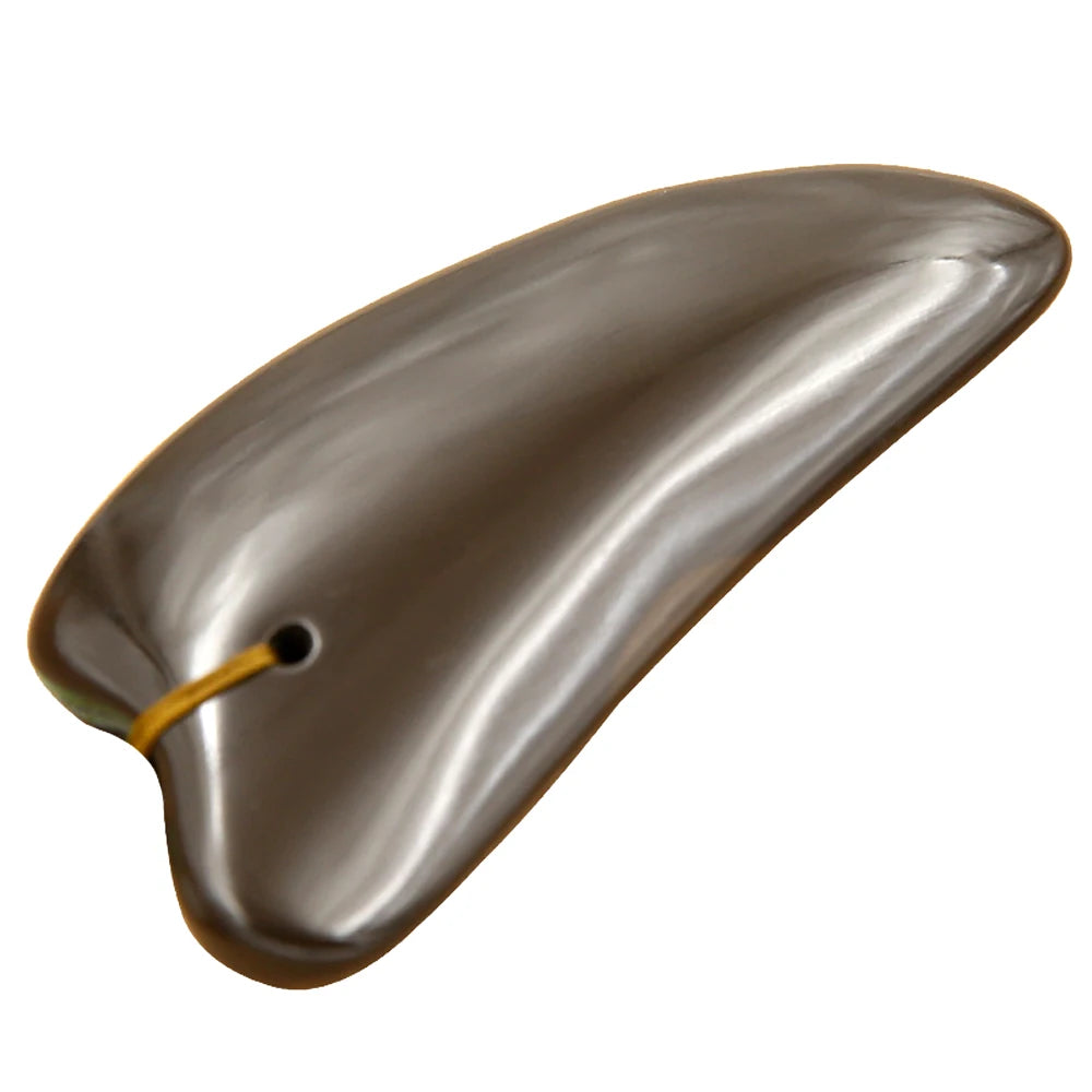 5A Grade Si Bin Bian Stone Massage Guasha Beauty Face Plate scratching Massager Tool body face slimming scraper V-line face