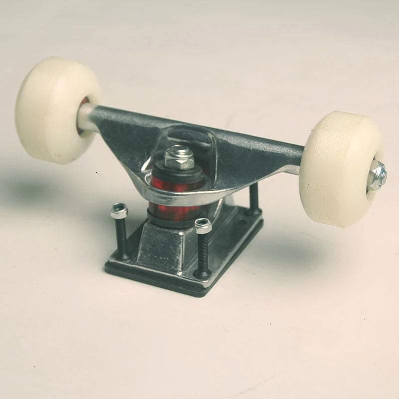 2 Sets Skateboard Wheels Aluminum Alloy Skateboard Trucks Four-wheel Skateboard Support And Wheels Parts Long Board Mini Cruiser