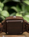 Quartz Watches Unisex Lover's Fashion Wristwatch Male With Ebony Wood