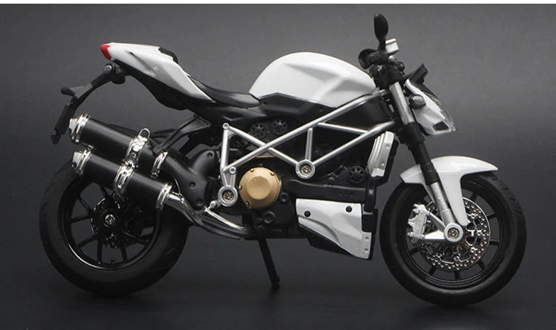 1/12 Streetfighter Alloy Sports Motorcycles Model Diecast Simulation Metal Racing Street Motorcycles Model Sound Light Gift