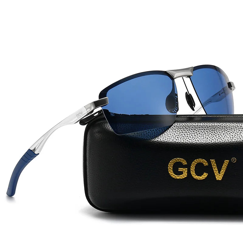Ultralight Aluminium Magnesium Polarized UV400 Mirror Sports Sunglasses for Men Outdoor Driving Glasses