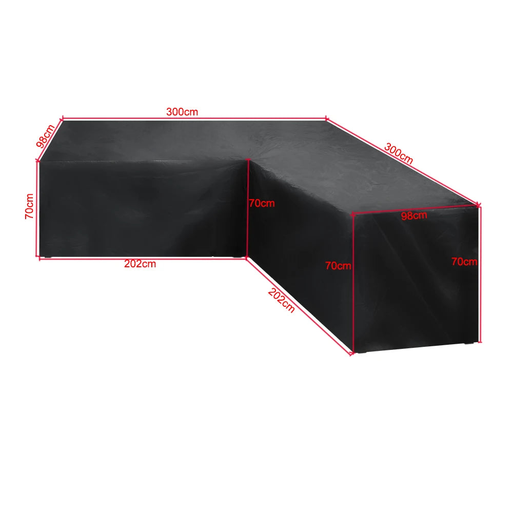 Waterproof L Shape Patio Furniture Cover Outdoor Garden Sofa Dustproof Rain Snow UV Protector