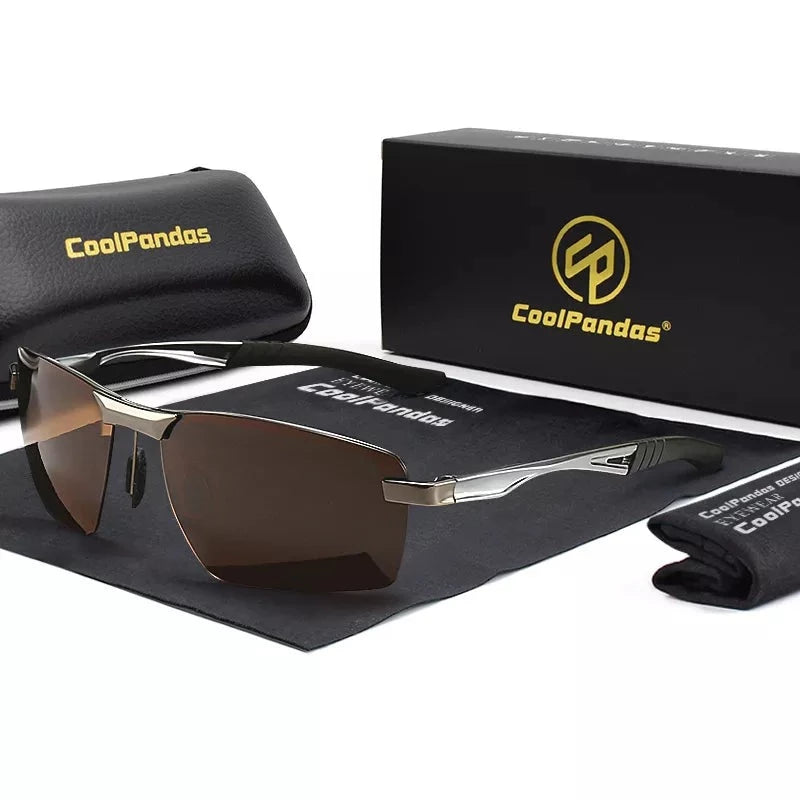 Men Square Polarized Driving Sunglasses