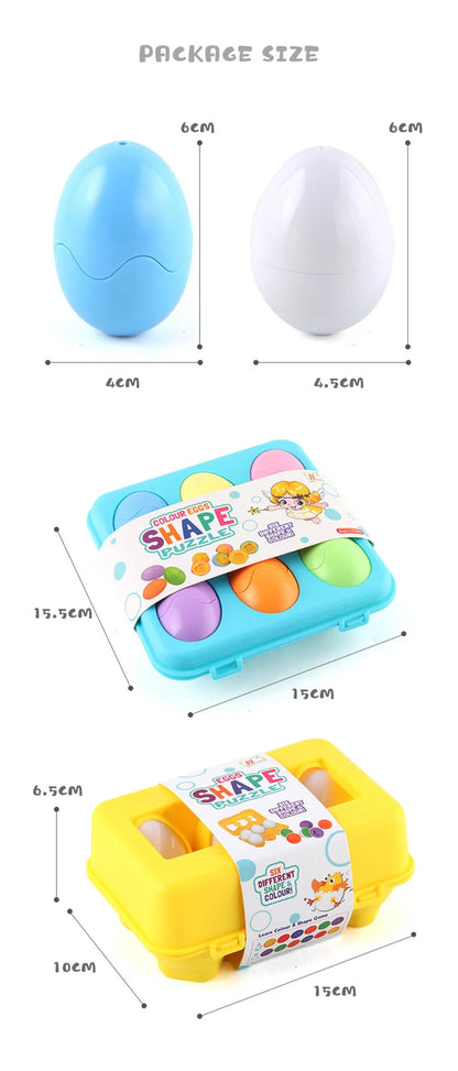 Montessori Games Baby toy Smart Egg Shape Match Puzzle For Kids  Baby Development Toy Educational Toy For Children 1 2 3 4 Year