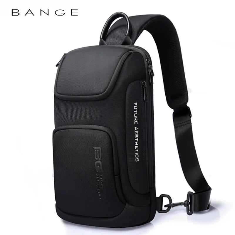 Crossbody Bag For Men Portable Waterproof Shoulder Messenger Bags Male Travel Short Trip Chest Bag Fit For 9.7 Inch iPad