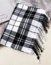 Classic lattice men soft shawl plaid scarves shawl wraps shawl neckerchief headband muffler