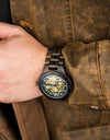 Mechanical Watch Classic Wooden Automatic Wristwatches Present