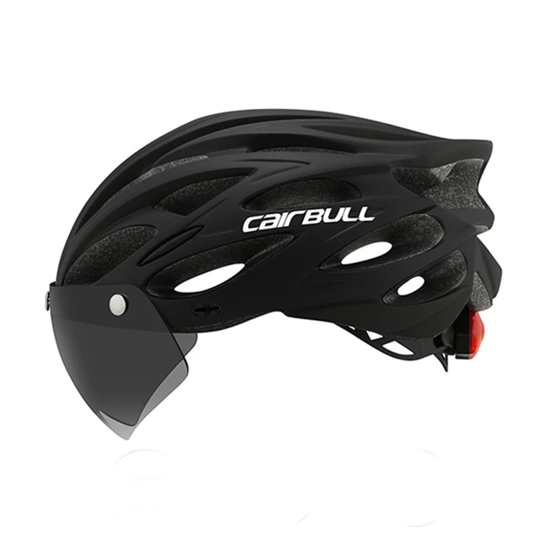 Lightweight LED Cycling Helmet With Visor For Road And Mountain Bike