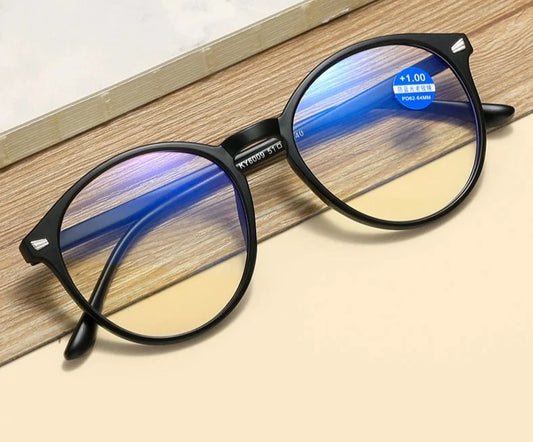 Ultralight Polygon Reading Glasses For Men Women Anti Fatigue Computer Eyeglasses Black Frame Reading Presbyopia Eyewear